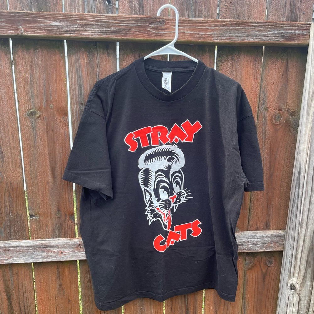 Stray Cats Black Graphic Tee